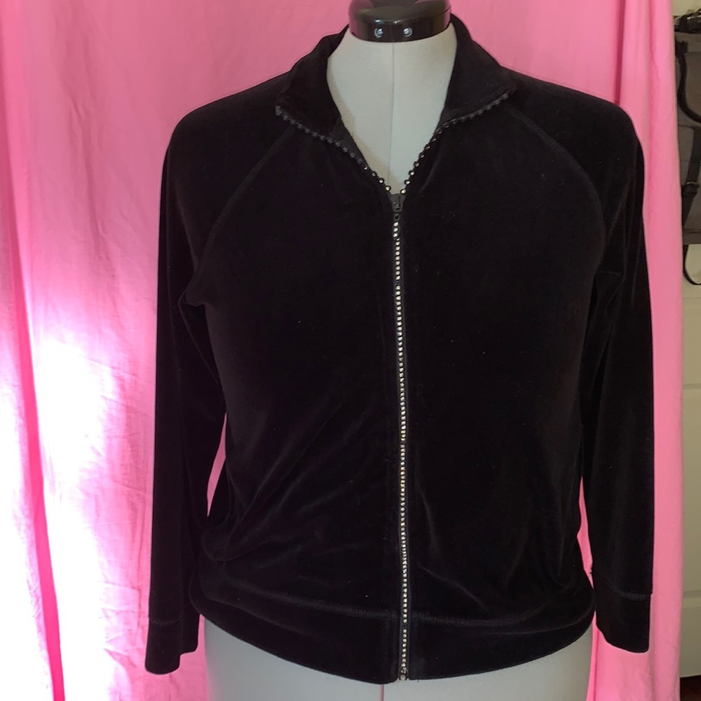 Rhinestone zipper Valore sweatshirt